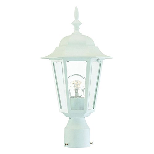 Acclaim 6117TW Camelot Collection 1-Light Post Mount Outdoor Light Fixture, Textured White