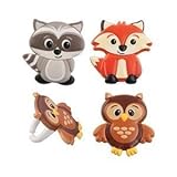 Woodland Animal Friends Cupcake Rings by Bakery Supplies (48-Pack)