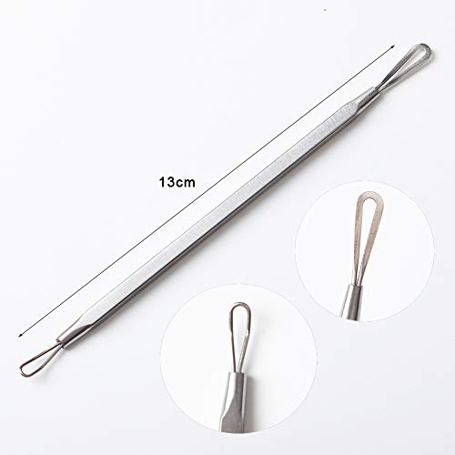 Connie Cona Blackhead Remover Pimple Extractor Tool Tweezer Needle Kit Stainless Steel Blemish Acne Removal Face Skin Care Tool (Pack of 5 pcs In Tin Box) - Thumbnail 2