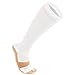 Copper Compression Socks Women Men (White) Medical Athletic Diabetic Knee High Graduated Calf Sock -Best for Flight Travel Nurses Running Sports Varicose Veins Pregnancy (M Sz 7-9) US