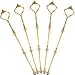 Stands,Sam Young 5 Sets of 3-Tier Crown Fruits Cakes stand holder Cake Plate Stand Centre Handle Fittings(Gold)