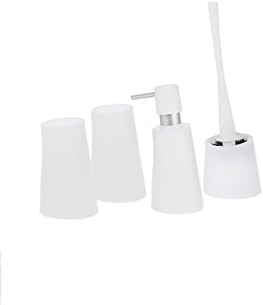 Spirella Move Frosty White 4 Piece Bath Set