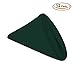 Gee Di Moda Cloth Napkins - 17 x 17 Inch Hunter Green Dinner Napkins - Set of 12 Soft & Absorbent Washable Fabric Cloth Table Napkins with Hemmed Edges for Hotel Restaurant, Holiday Parties & Wedding