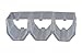 Premium Clear Plastic Stackable In-Fridge Wine Rack - Pack of 3 Wine Racks