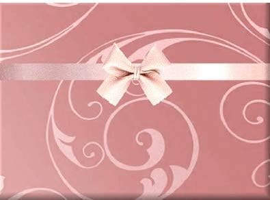 Metallic Swirl Rose Gold True Rose Gold Shinny Gloss Metallic Holiday Birthday Christmas Gift Wrapping Paper Roll with Gift Tags