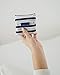 BAGGU Small Reusable Shopping Bag, Ripstop Nylon Grocery Tote or Lunch Bag, Recycled Sailor Stripe