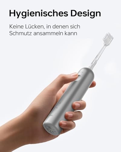 Laifen Wave Electric Toothbrush, Oscillating and Vibrating, Sonic Electric Toothbrush with 3 Heads, IPX7, Waterproof, Magnetic, Rechargeable, Travel Toothbrush (Starry Sky Silver)