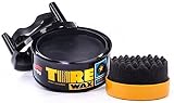 SOFT99 Tire Black Wax 170 g Matte Tire Dressing with Applicator Pad view 2
