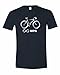 Men's Bicycle Infinity Miles Per Gallon MPG Unlimited Bike Cyclist T-Shirt-Navy-Large