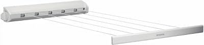 Brabantia Retractable Indoor Washing Line - Space Saving Design, White