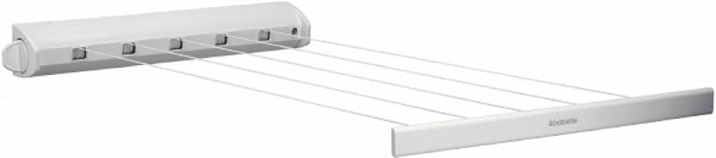 Brabantia Retractable Indoor Washing Line - Space Saving Design, White