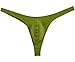 Men's Elastic Thong Spandex T-Back Underwear Green L