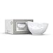 FIFTYEIGHT PRODUCTS TASSEN Porcelain Bowl, Grinning Face Edition, 16 oz.White, (Single Bowl) for Serving Cereal, Soup
