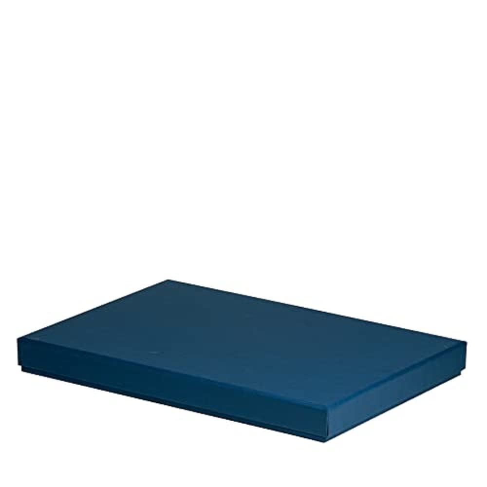 Rössler Boxline 13521453900 Cardboard Box Rectangular Suitable for DIN A4, Navy, Pack of 1