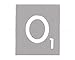 CleverDelights 100 Wood Letter Tiles - Gray Color - Complete Set - Game Replacement Pieces