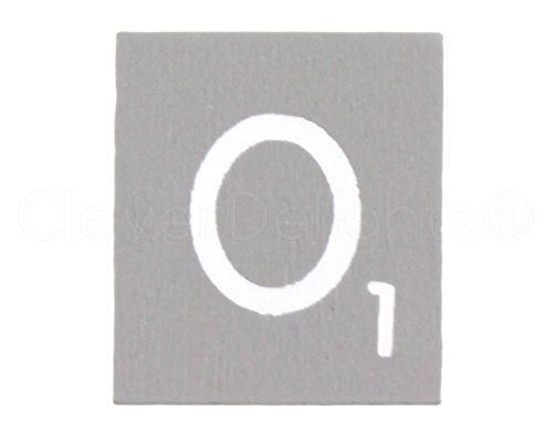 100 Wood Scrabble Tiles - Gray Color - Complete Set - Game Replacement Crafts Weddings Scrapbooking