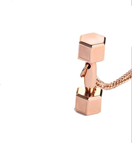Grenf Fashion Stainless Steel Rose Gold Silver Plated Dumbbell