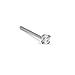 316L Surgical Steel Nose Stud Ring 2.5mm Round CZ 18G CHOOSE YOUR STYLE