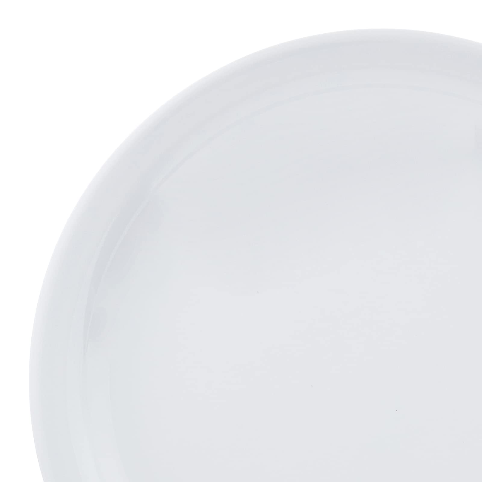Amazon Basics Melamine (Plastic) Plate, 6 Piece Set, 9 in, White (Previously AmazonCommercial brand)