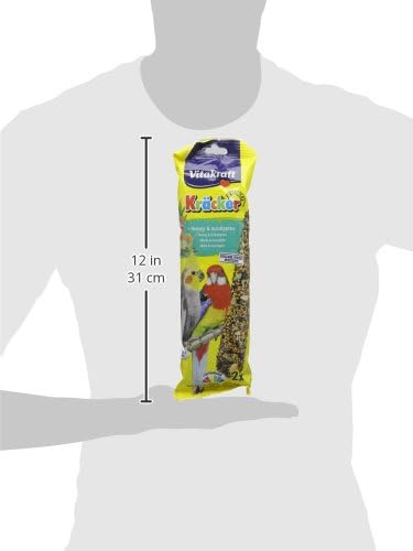 Vitakraft Kracker Cockatiel Bird Food Honey-Eukalyptus, Pack of 5, 80 g (Pack of 5) - Image 4