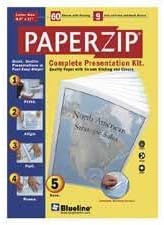 Blueline E1102E Paperzip binding system/presentation kit, 9-pack, white