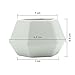T4U Ceramic Succulent Planter Pots with Drainage Hole Set of 4, Matt Hexagonal Porcelain Handicraft as Gift for Mom Sister Aunt Best for Home Office Restaurant Table Desk Window Sill Decoration