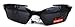 XLOOP SUNGLASSES Rimless Stylish Sport Cycling Metal 2326 Black