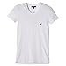 Emporio Armani Men's Classic Eagle Stretch Cotton V-Neck T-Shirt, White, X-Large