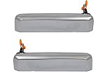 PT Auto Warehouse NI-3193M-FP - Outside Exterior Outer Door Handle, Chrome - Front Left/Right Pair