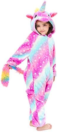 Yutown Kids Unicorn Costume Animal Onesie Pajamas Children Halloween Gift