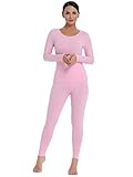 Amorbella Women's Ultra Soft Thermal Underwear Set Cotton Long Johns Base Layer Fleece Lined S-XXL