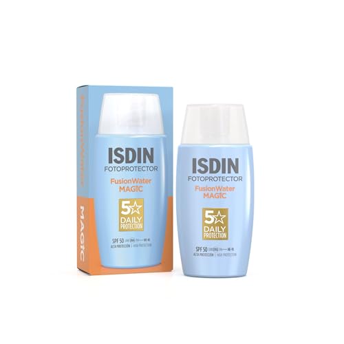Fusion Water MAGIC SPF 50 (50 ml) | Crème Solaire Visage à l'Acide Hyaluronique | Texture Ultra-légère & Fini Invisible | Sans Octocrylène