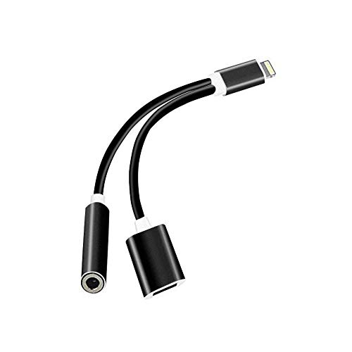 Adapter & Splitter Replacement Compatible with 7, 7Plus, 8, 8Plus, X, Dual 2 in 1 Headphone Jack Aux Audio Music and Charge and Calling and Sync Cable Charger Connector
