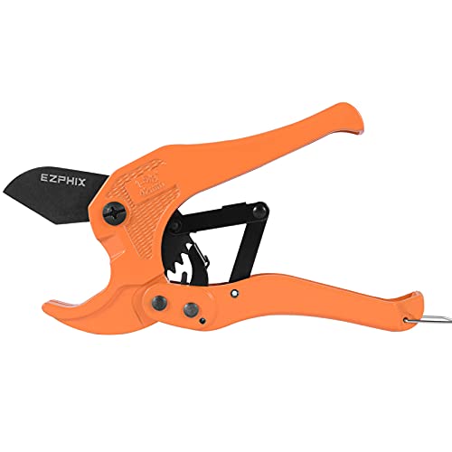 Pipe And Tube Cutter,Ratcheting Hose Cutter,One Hand Fast Pipe Cutting Tool Pvc Pipe Cutter Spring Drive Pipe For Plumbers Home Owner Car Repair Pipe And Tube Cutter Ratcheting Hose Cutter One