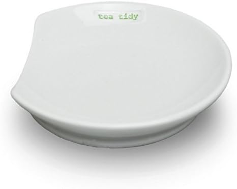 Keith Brymer Jones Tea Tidy ,White Tea Bag Tidy Plate, Tea Word Range by Keith Brymer Jones