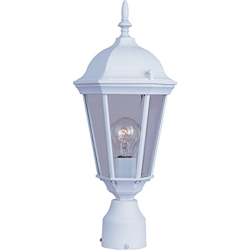 Maxim Lighting 1001 Westlake Outdoor Pole/Post Mount Lantern, White Finish, 8 by 19-Inch