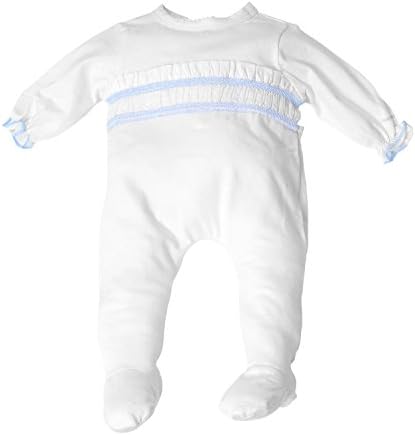 Newborn Coverall Footed Pajama 100% Cotton Ruffled 1 pc Baby Romper Sleep & Play
