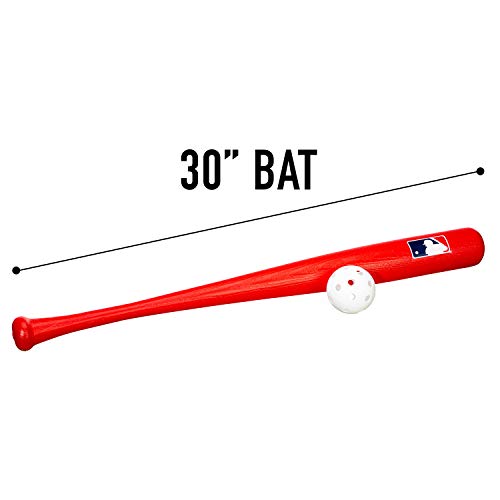 Franklin Sports Plastic Baseball Bat + Ball Set MLB Kids Plastic Bats