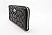 Coach Accordion Zip Wallet in Outline Signature (Black Smoke/Black) - F54633 SVDK6,One Size