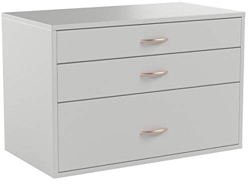 Organized Living freedomRail 3 Drawer Big OBox - White