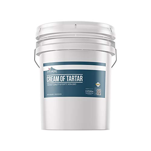Cream of Tartar (5 Gallon) 100 Pure, Baking Additive, NonGMO & GlutenFree, Natural, Packaged