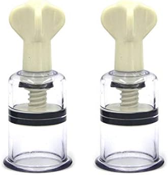 2PCS Vacuum Cupping Multi-Functional Rotary Magnetic Therapy Cupping Massage Device Magnetic Therapy Cupping Device Physiotherapy Cupping Nipple Sucker Massage (3cm)