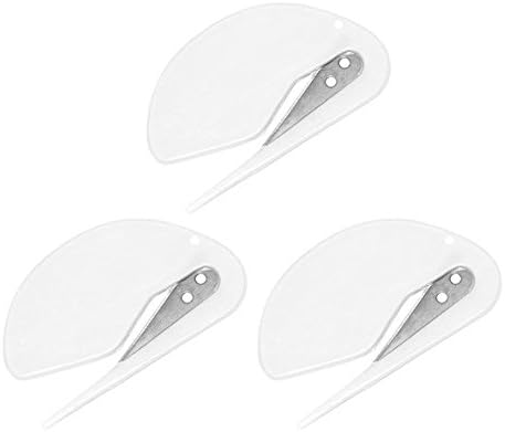 Letter Openers World's Most Efficient Envelope and Letter Opener Slitter Value Packs (3 White)