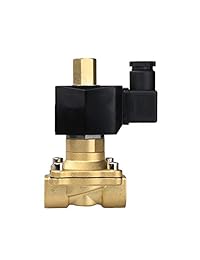 Latón 1 2" eléctrico válvula solenoide 12 VDC de normalmente abierto Aire Agua NBR
