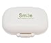 Meta-U- 4 Compartments Pill Case- PP Plastic- for Vitamins |Probiotics | Fish Oil | Calcium Chewables- Pill Organizer for Travel | Daily Dose | Emergencies- 1 Pcs (White)