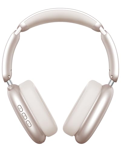 Wentronic Y02 Active Noise Cancelling Headphones, Wireless Over-Ear Bluetooth 5.4 Headphones, Multiple Modes, 60H Playtime,Hi-Res Audio,Big Bass,Foldable Lightweight for Travel Home Office, Starlight