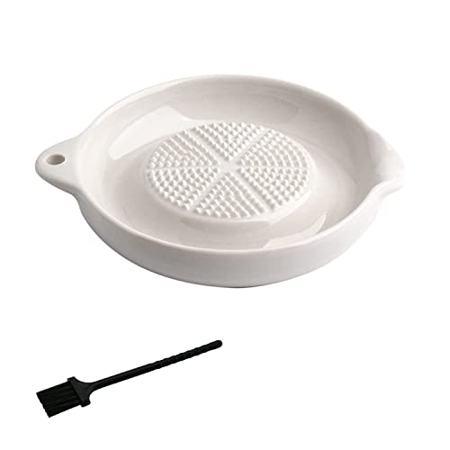 Norhogo Keramik Reibe, Keramik Ingwer Reibe, mit Bürste geliefertKnoblauchreibe Obstreibe Gemüsereibe Wasabireibe Für Ingwer Knoblauch Zwiebel orbicular thumbnail 1