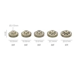KingVal Replacement 5PCS 48DP 3.175mm 33T 34T 35T
