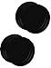 Forbidden Body Jewelry Ear Gauges, Solid Double Flared Saddle Plug Black Acrylic Earrings 5/8 Inch 16mm (Sold as a Pair)