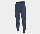 Duofold Mens Midweight Ankle Length Bottom With Moisture Wicking,Black,Medium